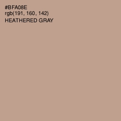 #BFA08E - Heathered Gray Color Image